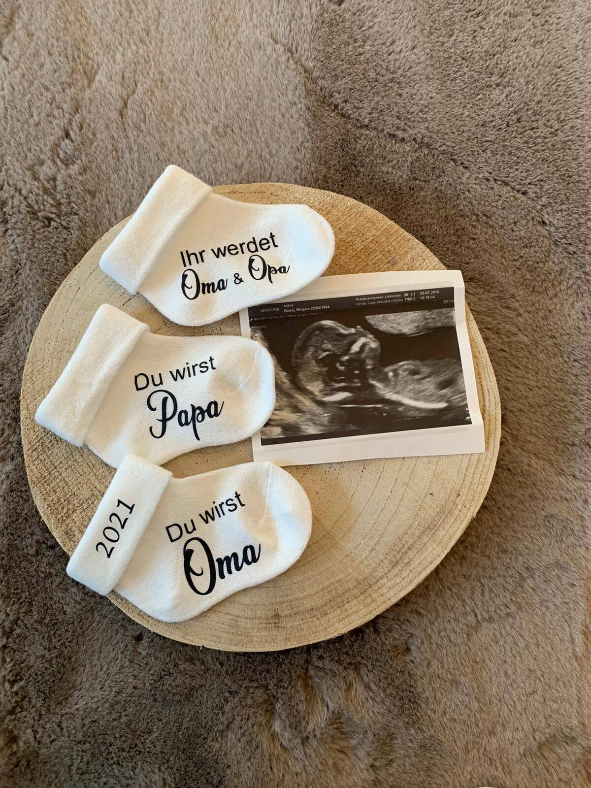 Schwangerschaft Du wirst Oma Karte Personalisierte Geschenke Geburt Rubbelkarte